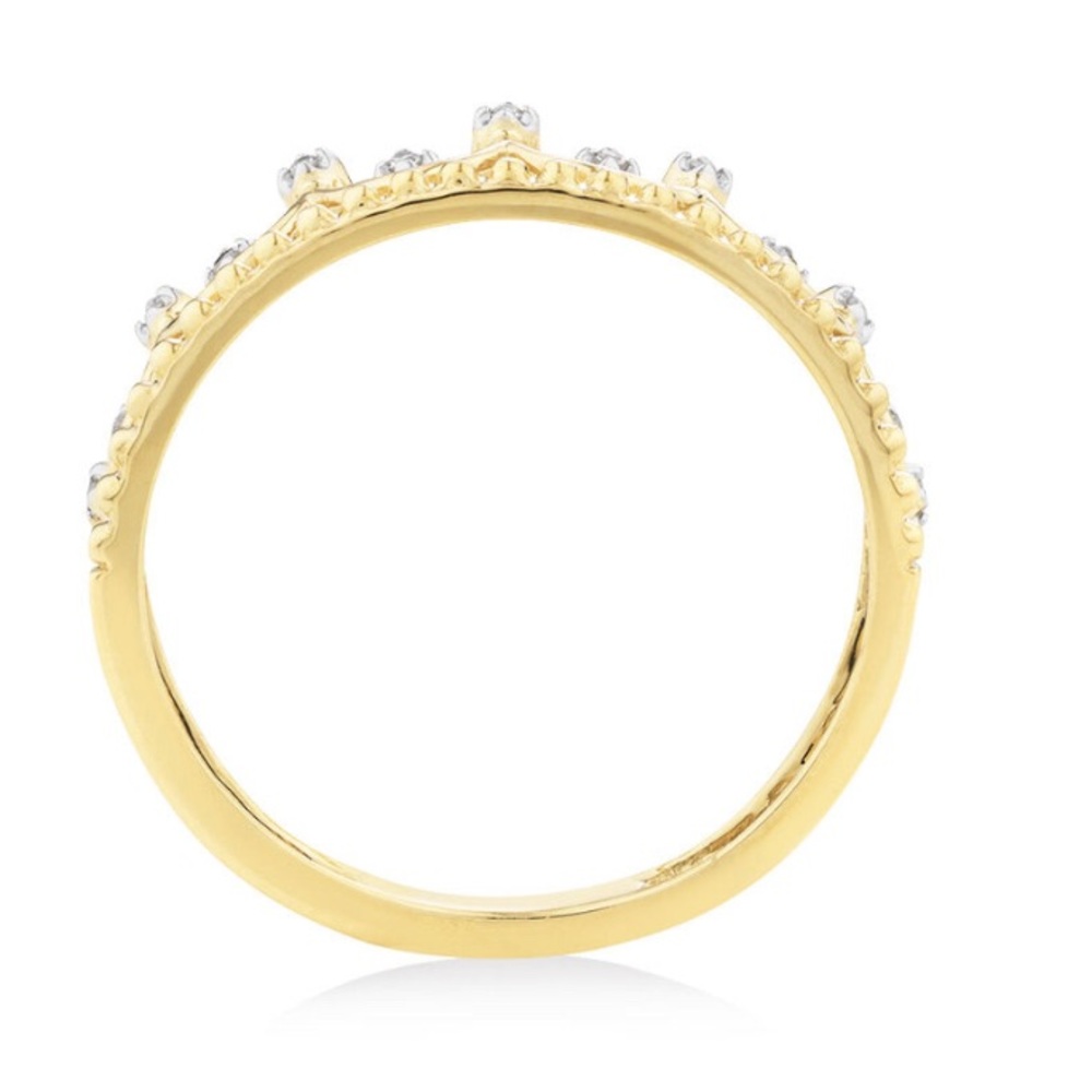 👑 As New- MICHAEL HILL Crown ring with diamonds - Picture 4 of 11